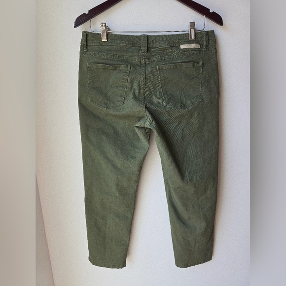 CALVIN KLEIN JEANS Olive Green Khaki Ankle Slim Jeans Denim Size 10 M - Picture 5 of 6